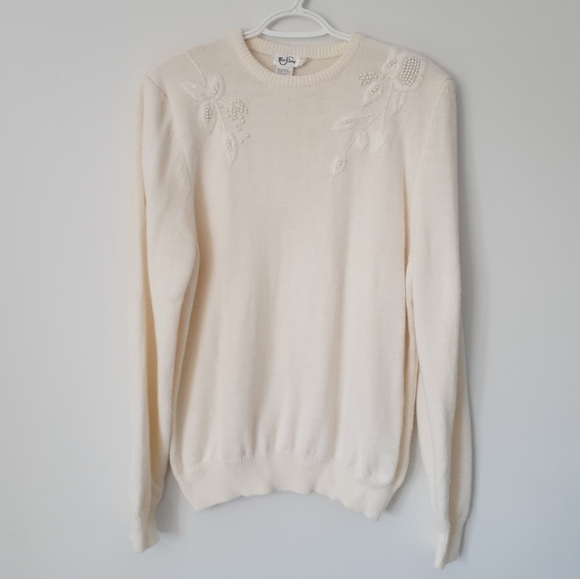 Vintage Beaded Sweater - Picture 1 of 5